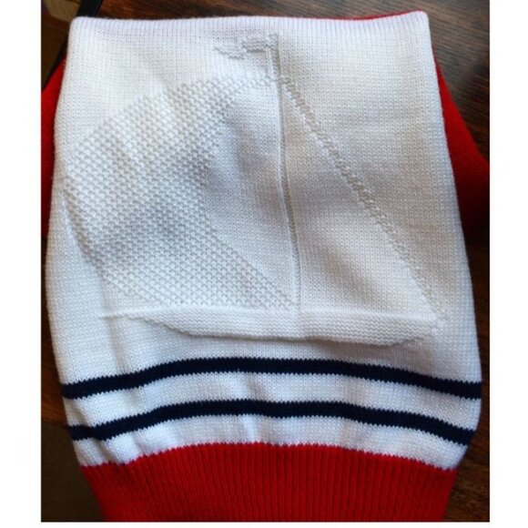 Vintage Sleeveless Sweater with Boat Motif - Picture 2 of 7